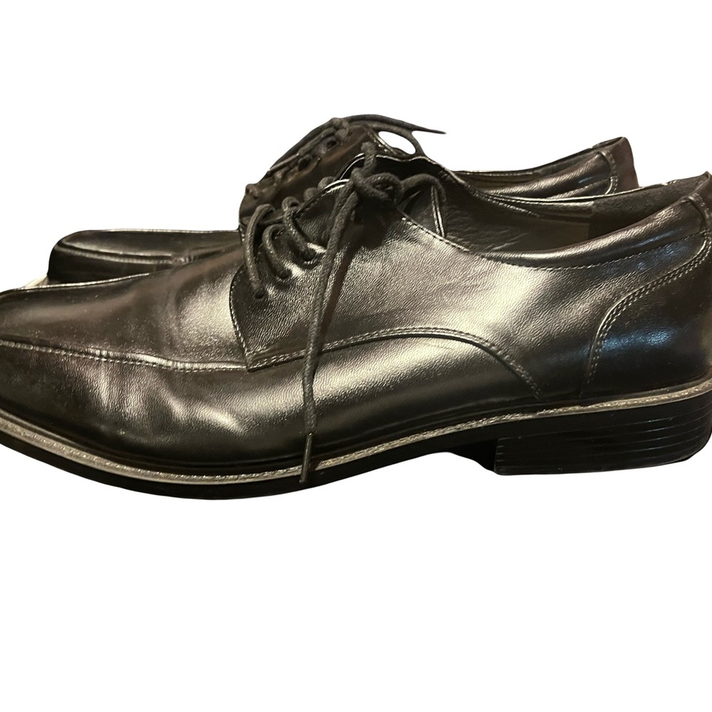 Men's Black Leather Dress Shoes